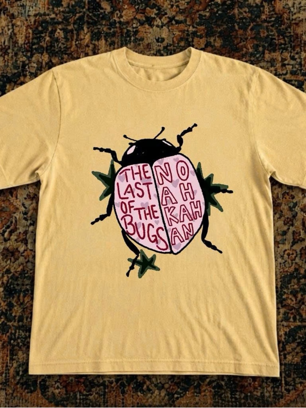 Yellow Graphic Tee with The Last Of The Bugs